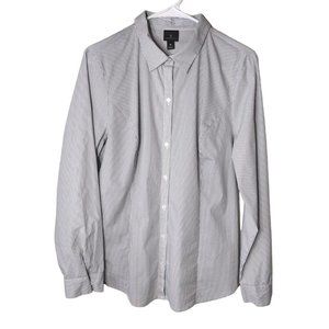 Worthington Woman Top 16 Button Up Striped